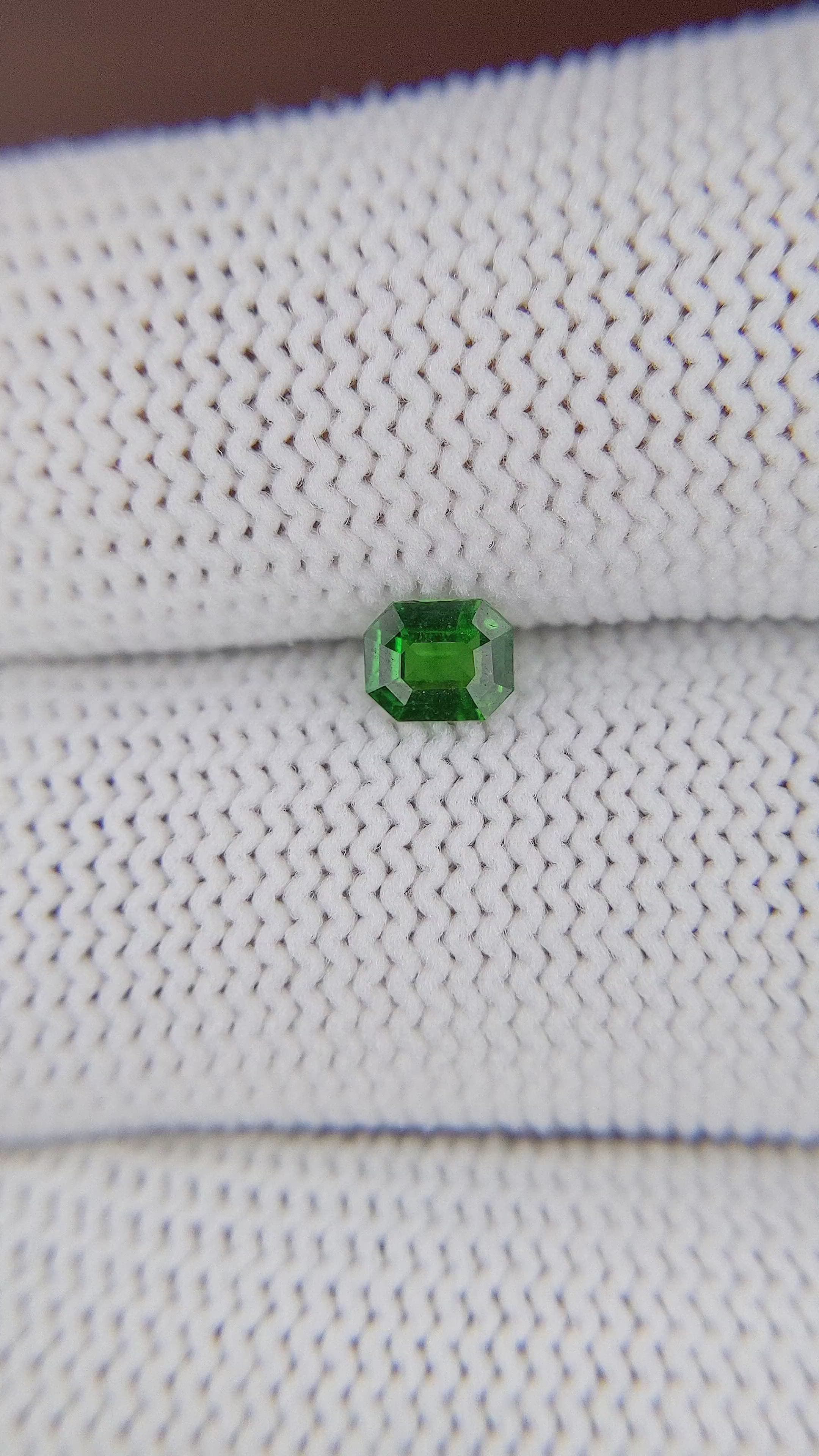 0.40 Ct. Tsavorite Garnet from Tanzania Size Video