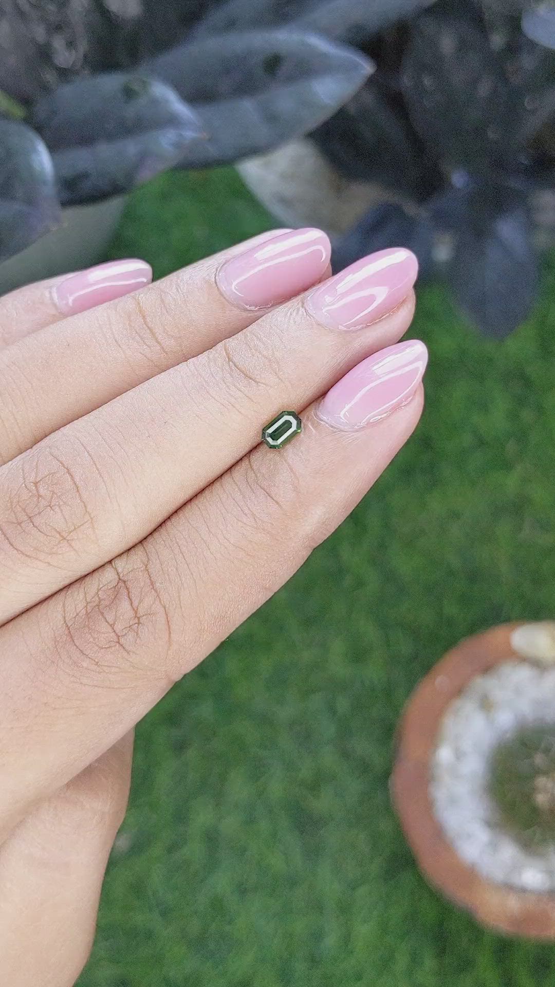 0.36 Ct. Tsavorite Garnet from Tanzania Size Video