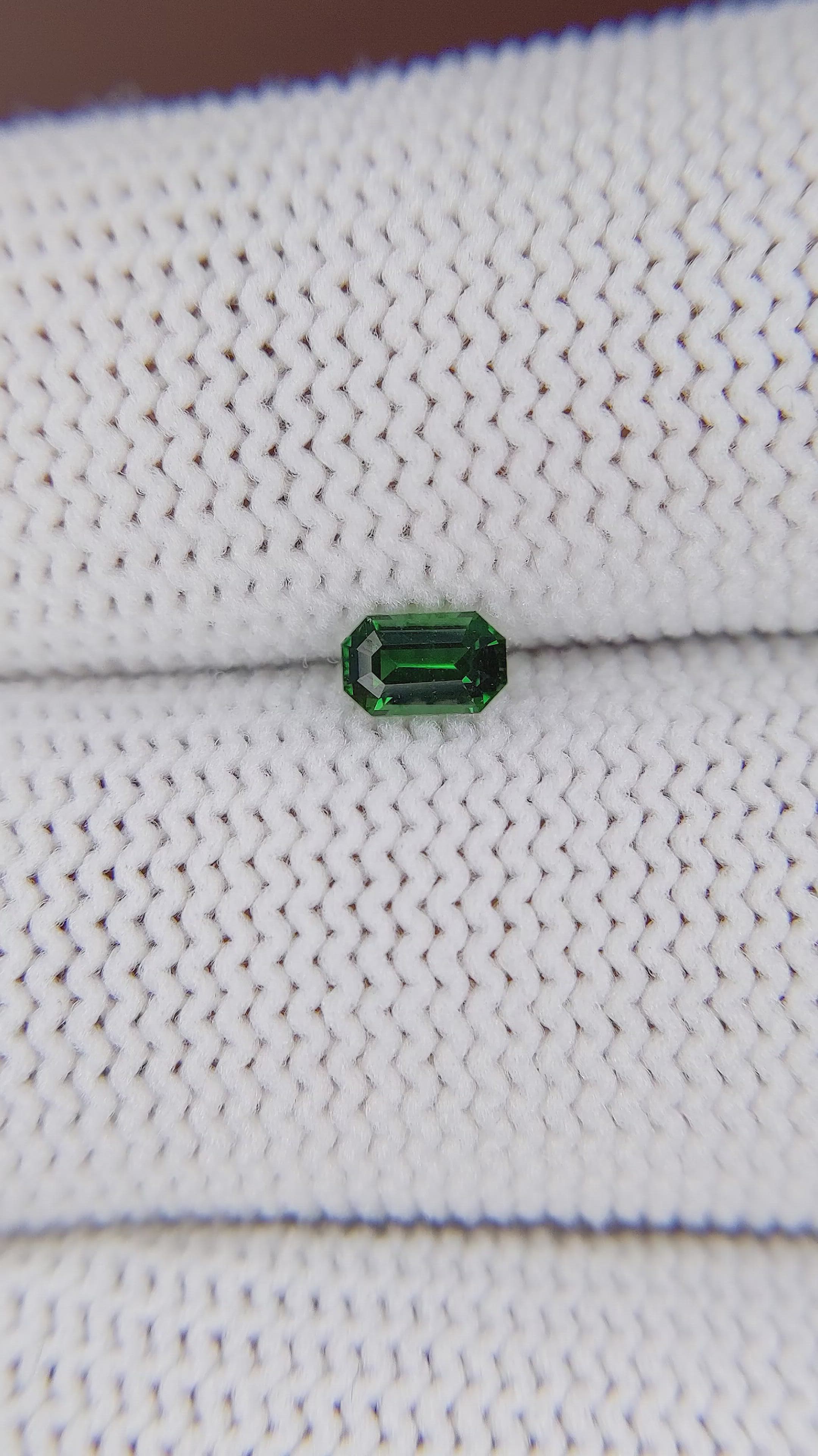 0.36 Ct. Tsavorite Garnet from Tanzania Size Video