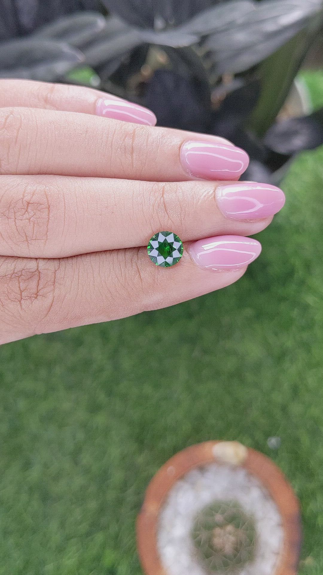 1.45 Ct. Tsavorite Garnet from Tanzania Size Video