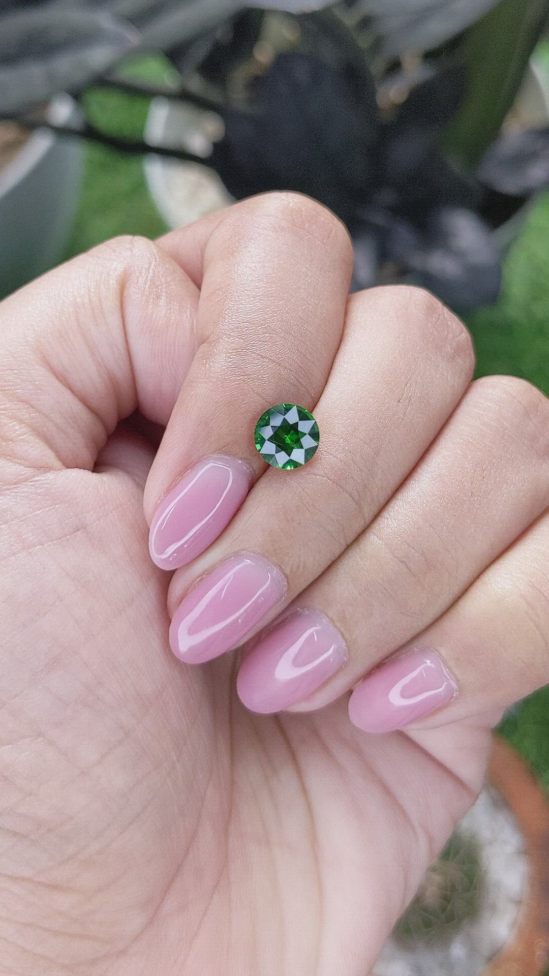 1.45 Ct. Tsavorite Garnet from Tanzania Size Video