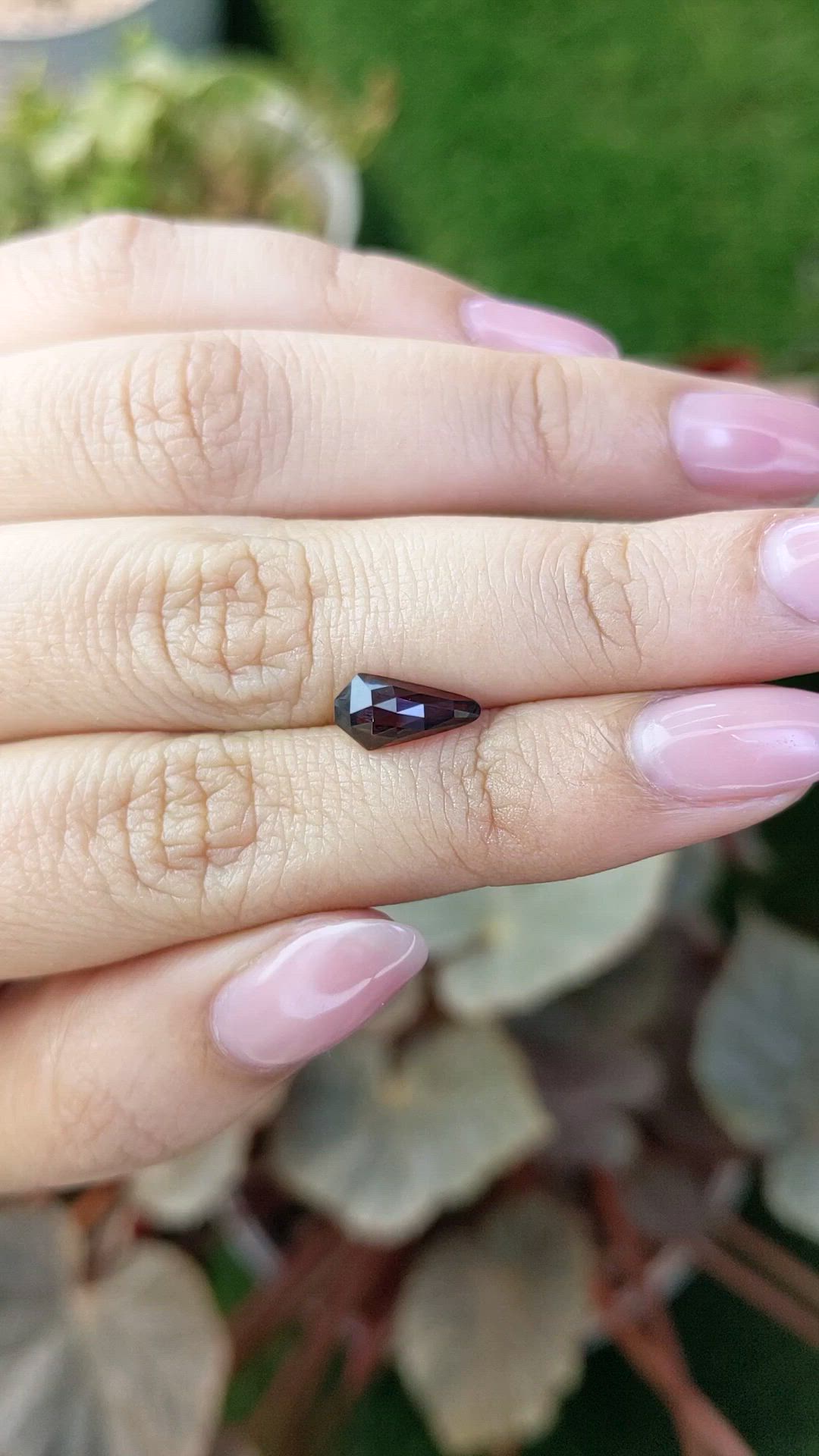 1.89 Ct. Red Almandine Garnet from Ceylon (Sri Lanka) Size Video