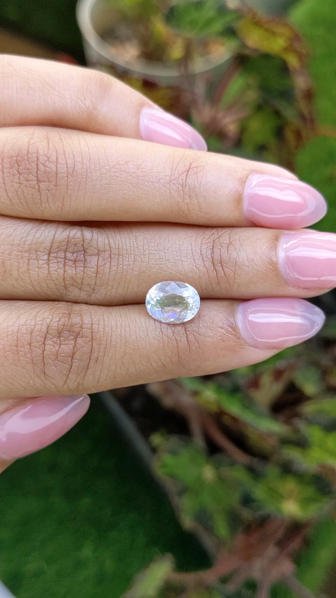 2.12 Ct. Rainbow Moonstone from Ceylon (Sri Lanka) Size Video