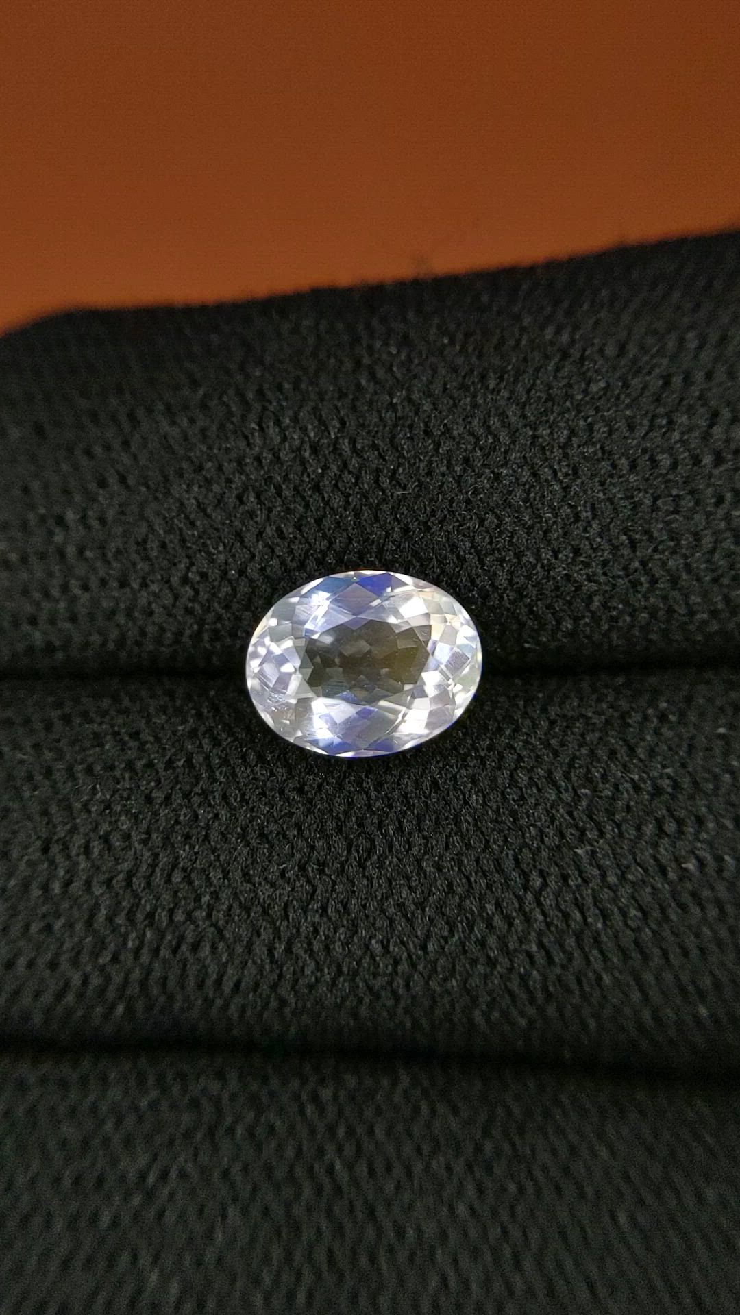 2.11 Ct. Rainbow Moonstone from Ceylon (Sri Lanka) Size Video