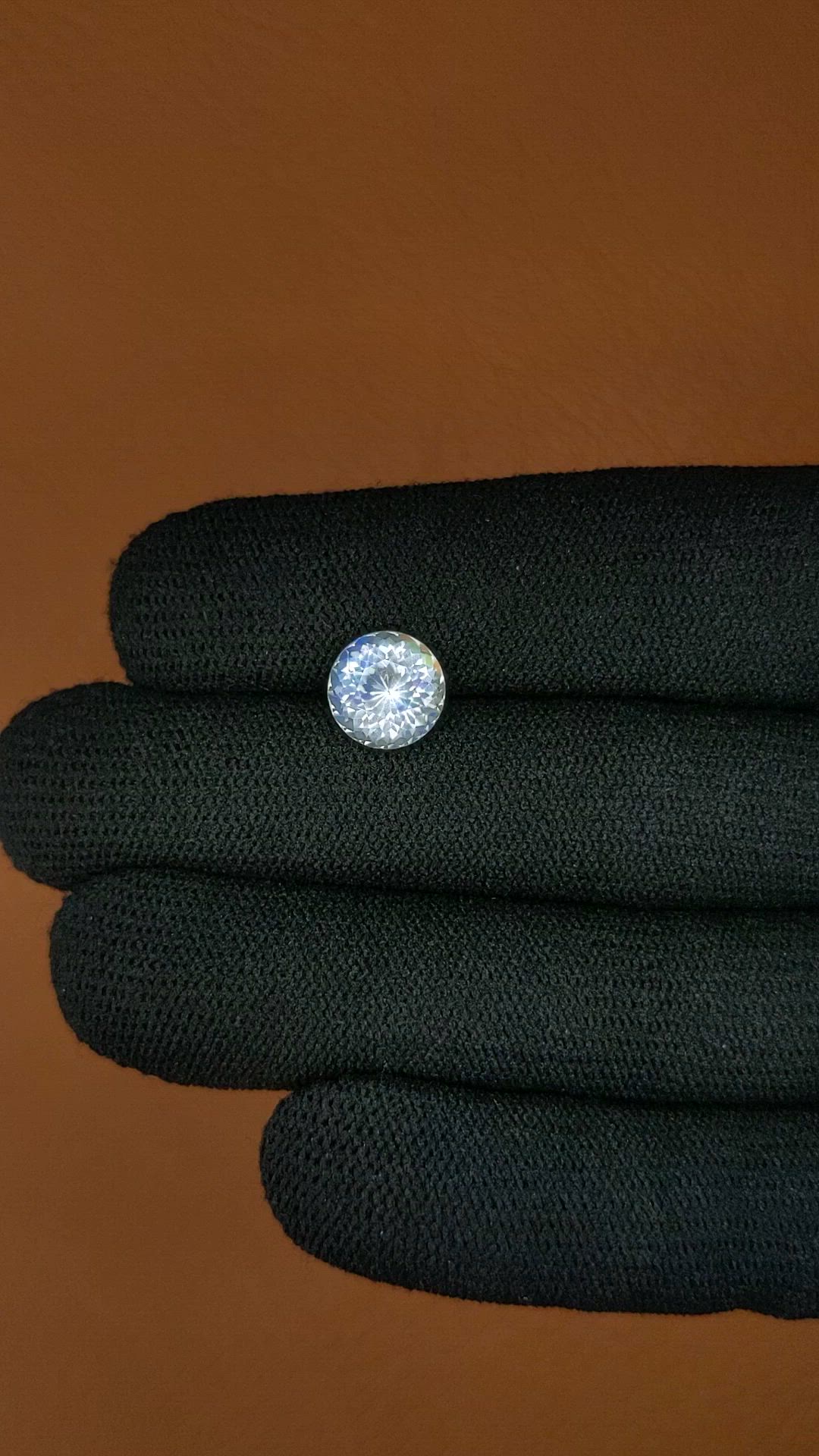 2.97 Ct. Rainbow Moonstone from Ceylon (Sri Lanka) Size Video