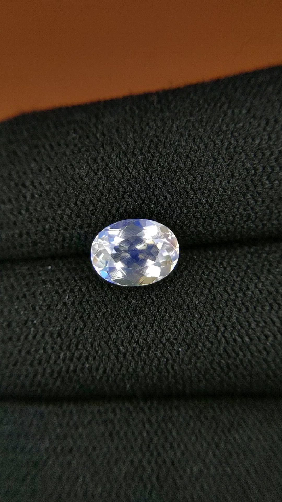 1.96 Ct. Rainbow Moonstone from Ceylon (Sri Lanka) Size Video