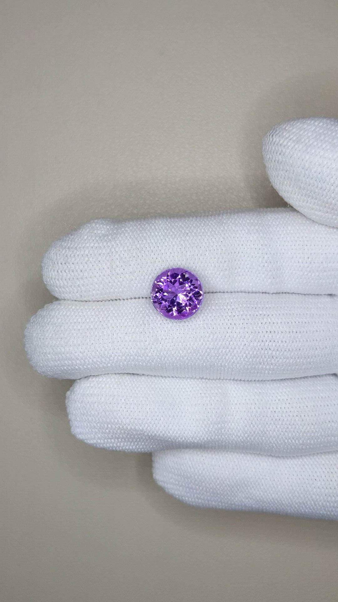 3.90 Ct. Purple Amethyst from Brazil Size Video