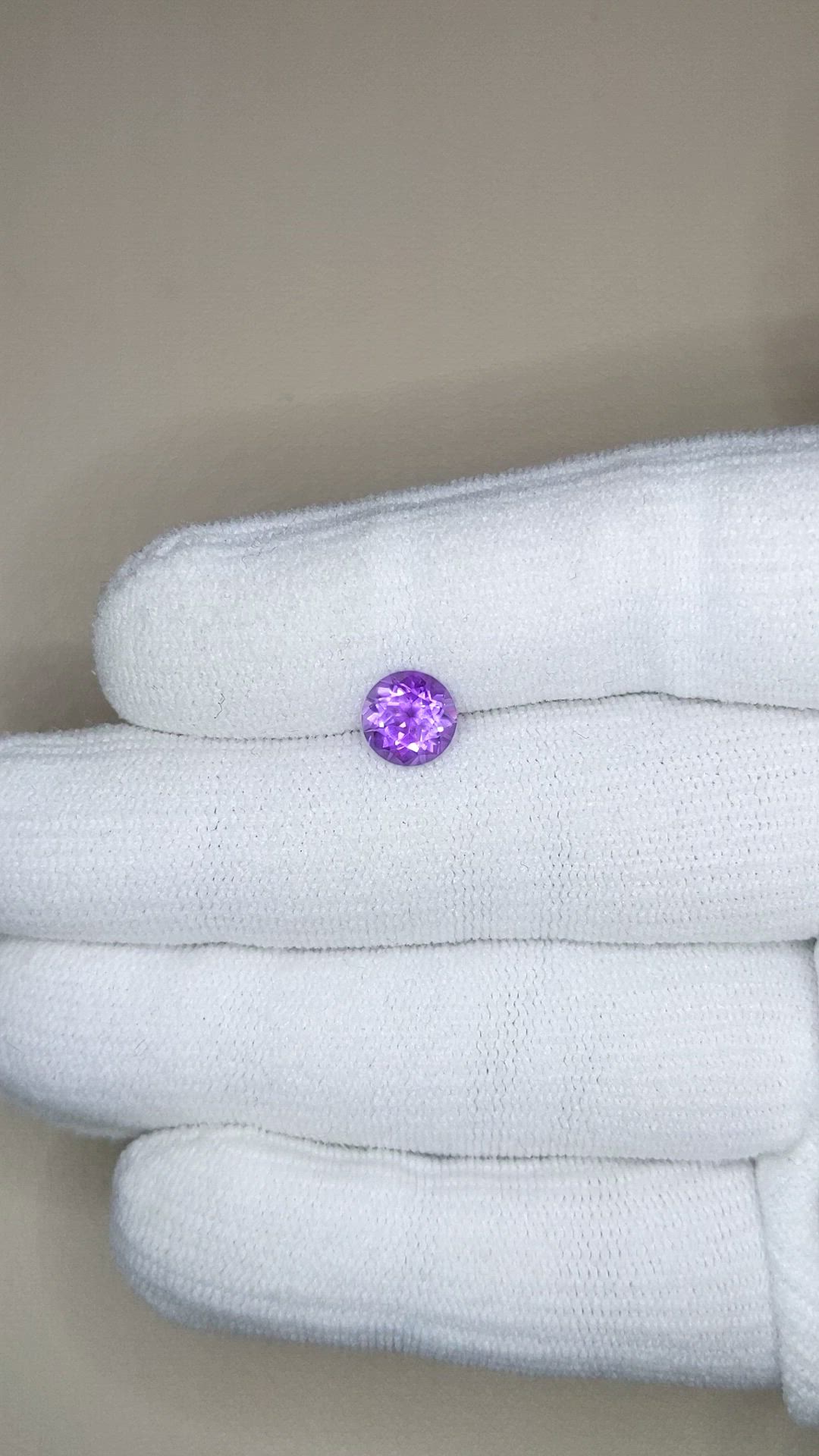 1.13 Ct. Purple Amethyst from Brazil Size Video