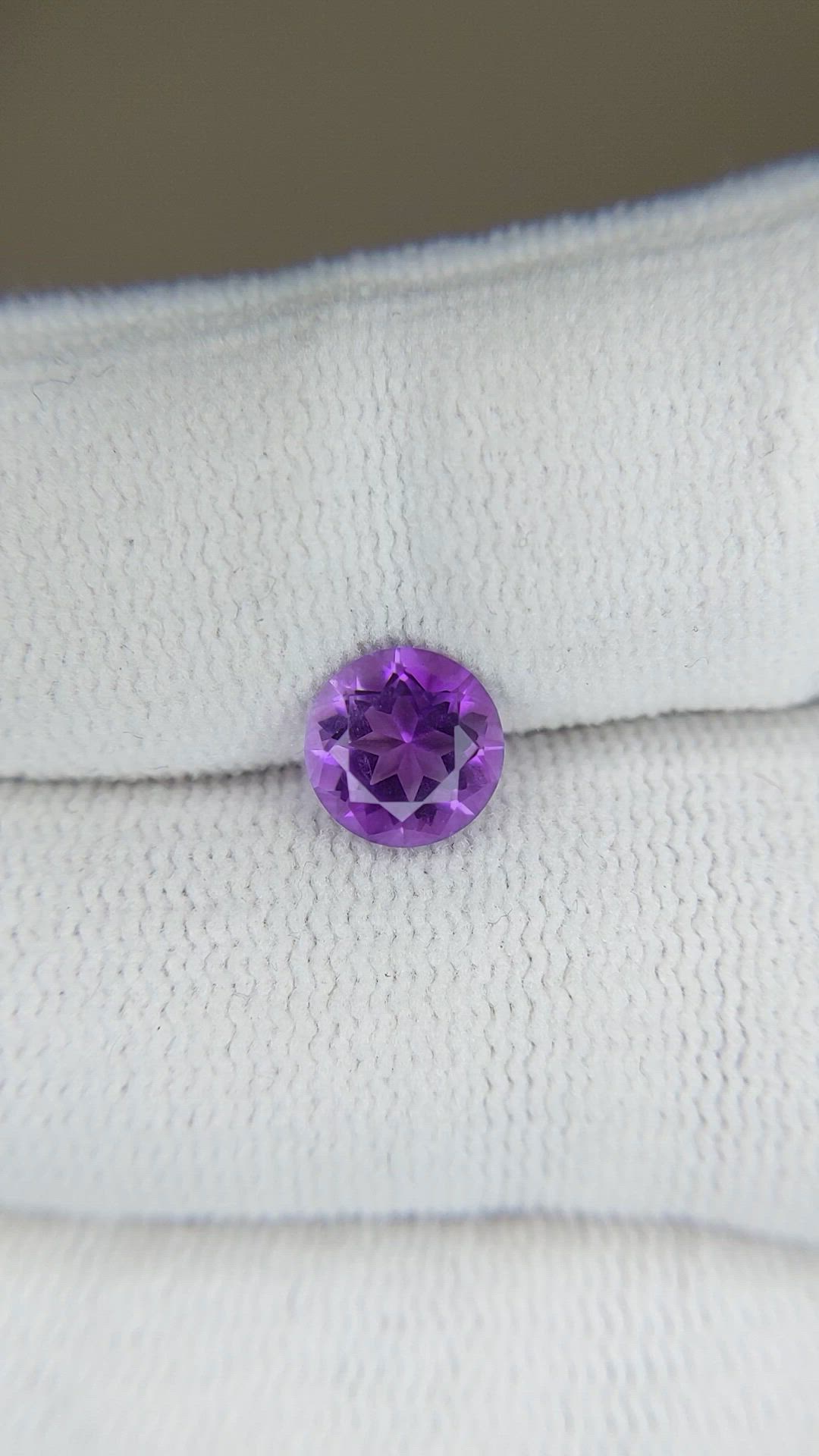 1.13 Ct. Purple Amethyst from Brazil Size Video