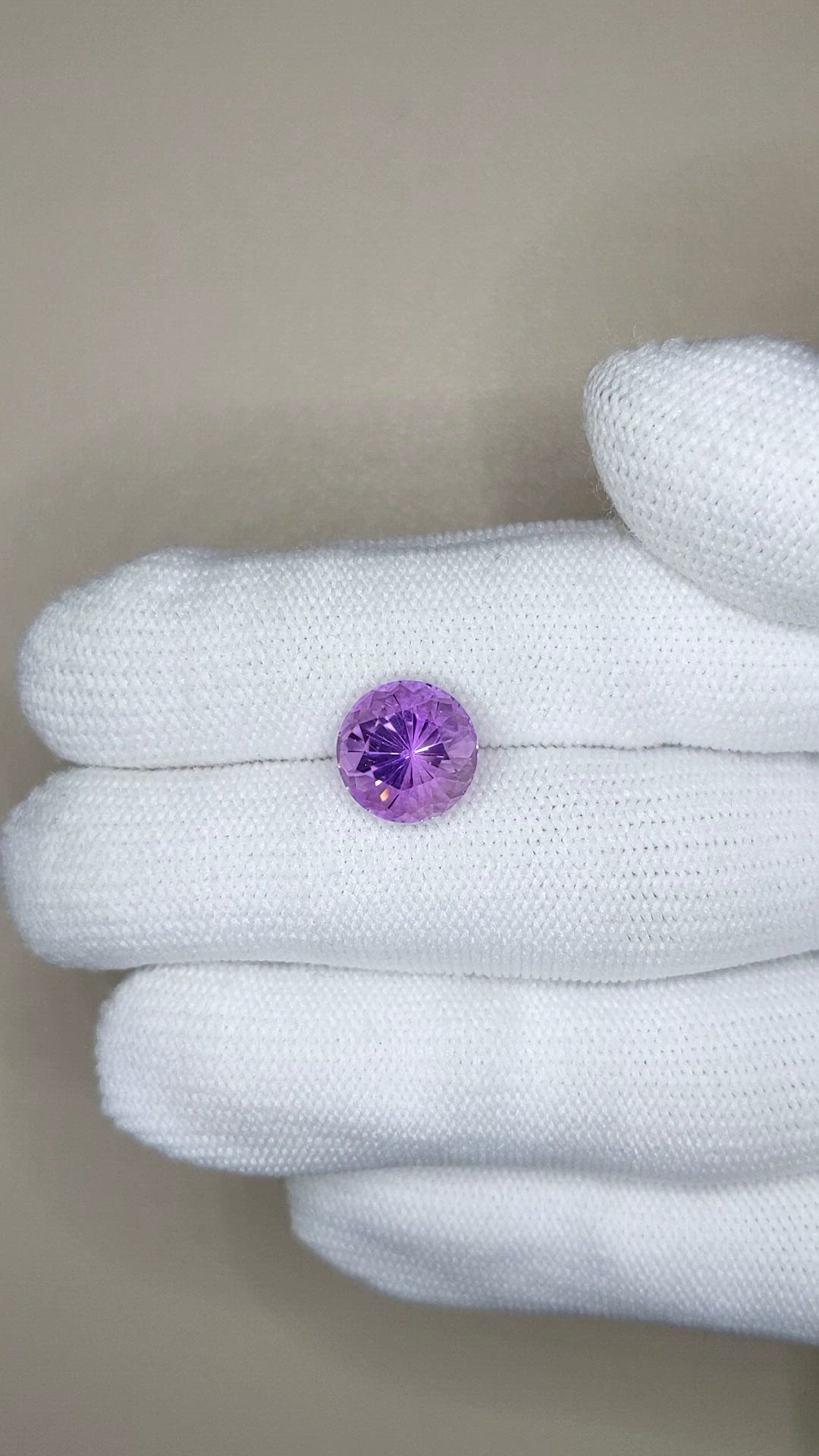 3.68 Ct. Purple Amethyst from Brazil Size Video