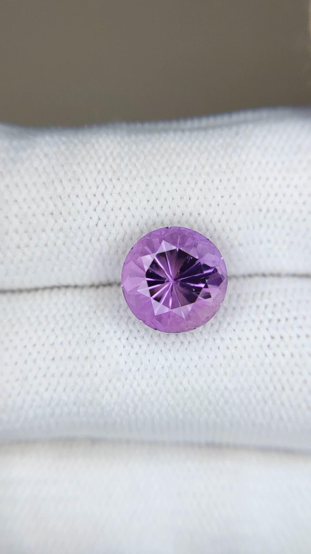 3.68 Ct. Purple Amethyst from Brazil Size Video
