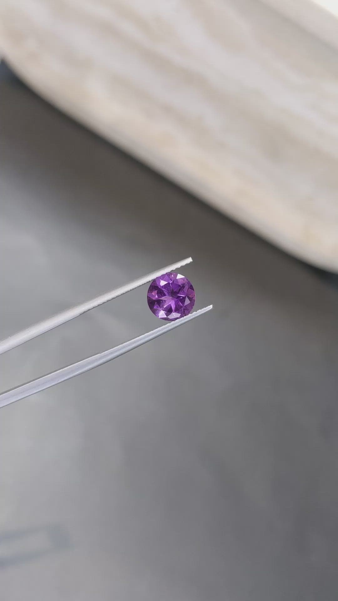 1.65 Ct. Purple Amethyst from Brazil Size Video