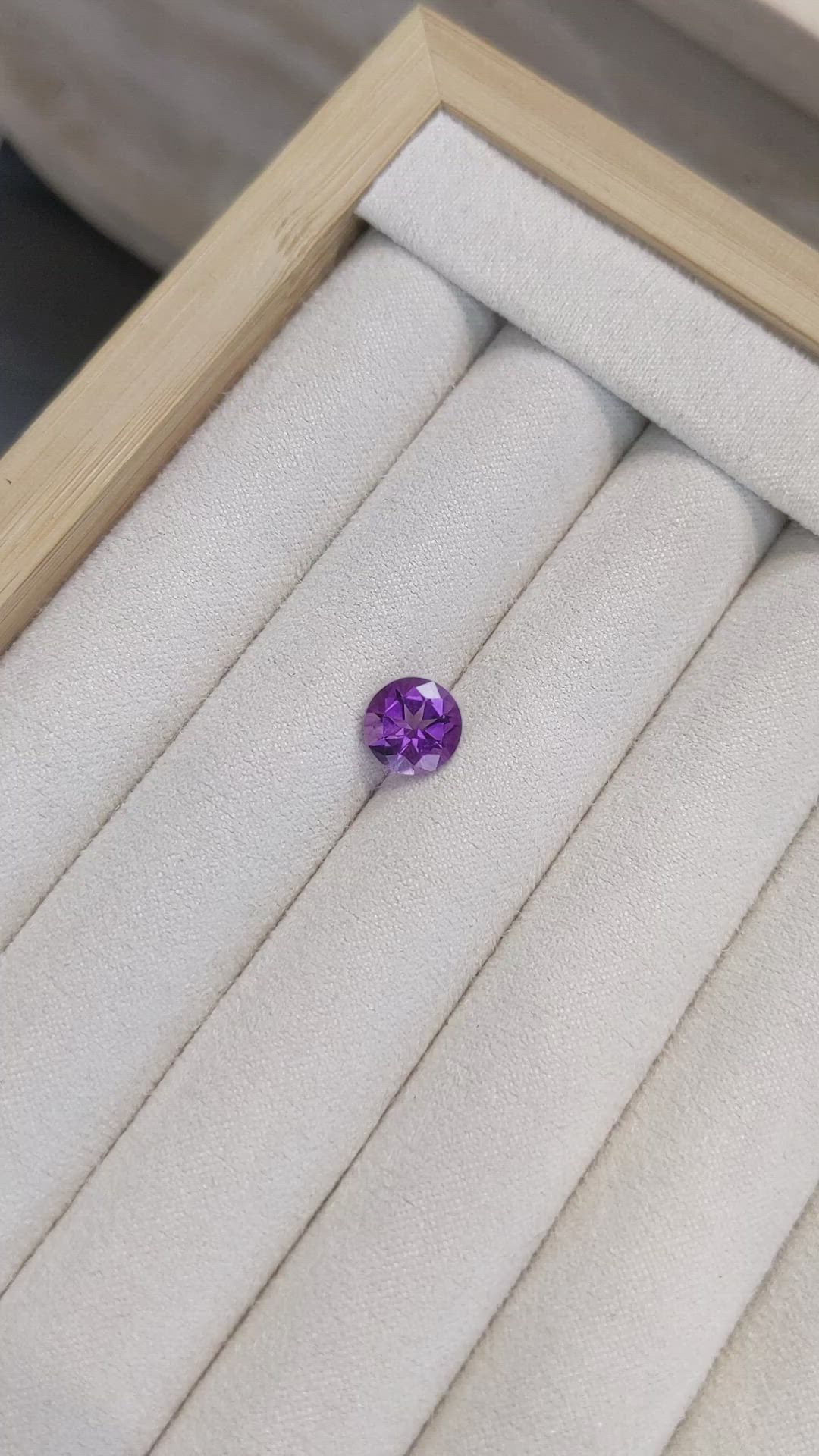 1.65 Ct. Purple Amethyst from Brazil Size Video