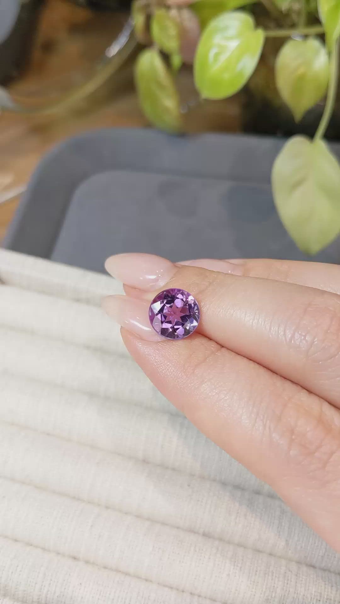 3.00 Ct. Purple Amethyst from Brazil Size Video