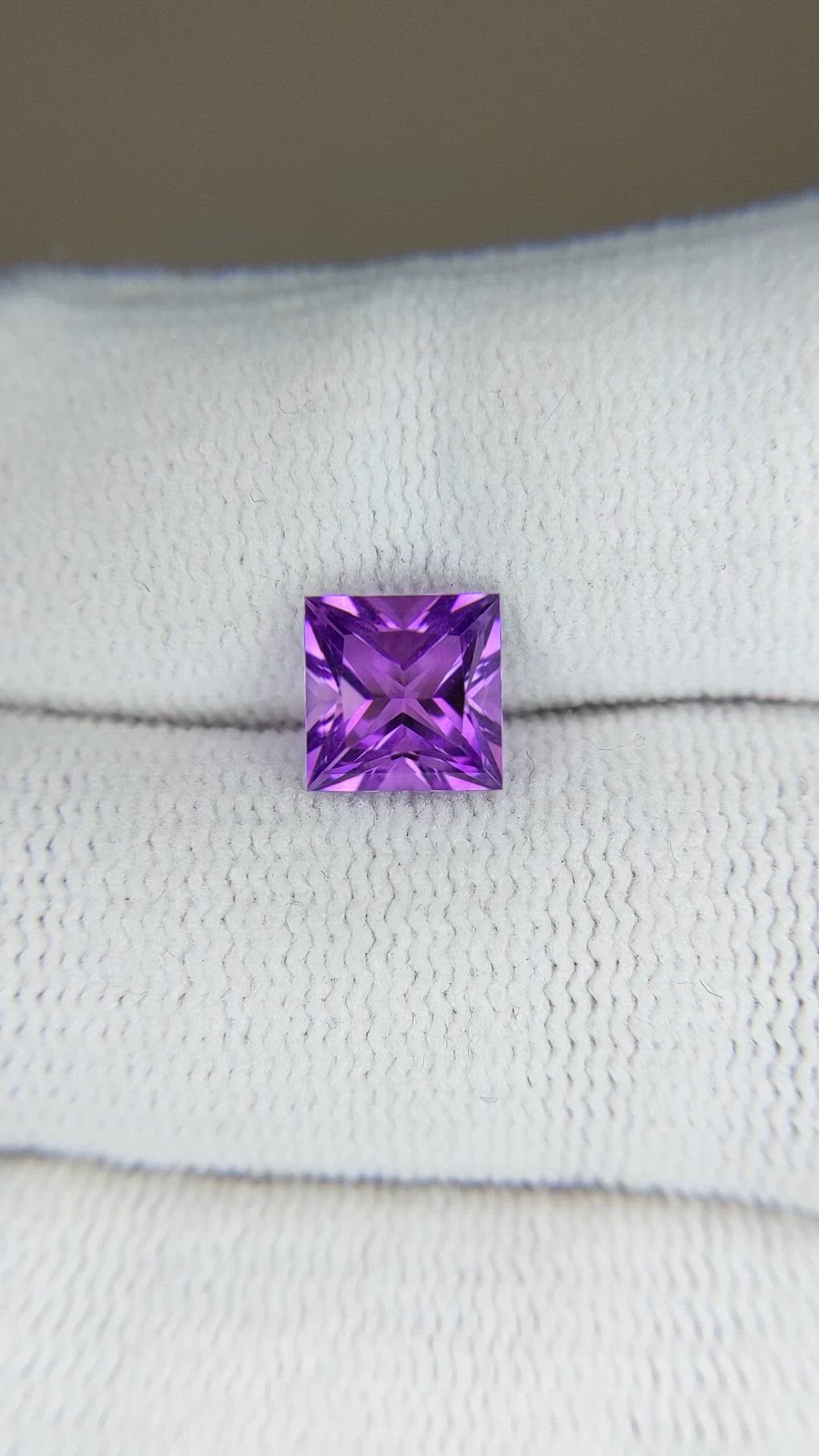 1.59 Ct. Purple Amethyst from Brazil Size Video