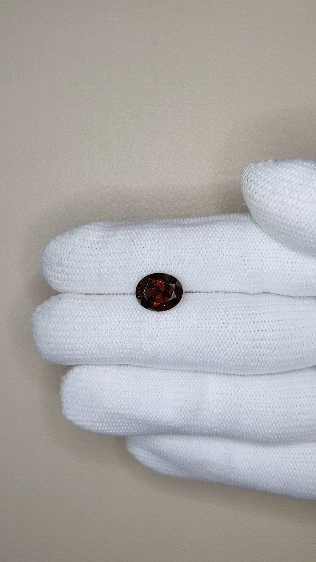 2.99 Ct. Red Garnet from Tanzania Size Video