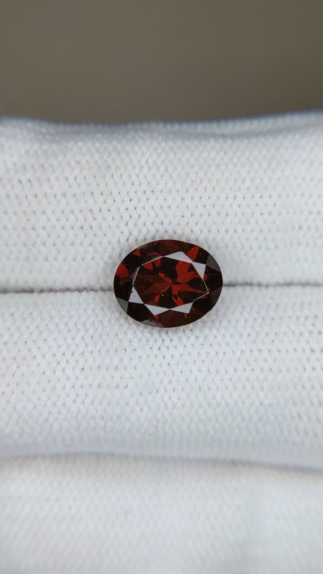 2.99 Ct. Red Garnet from Tanzania Size Video