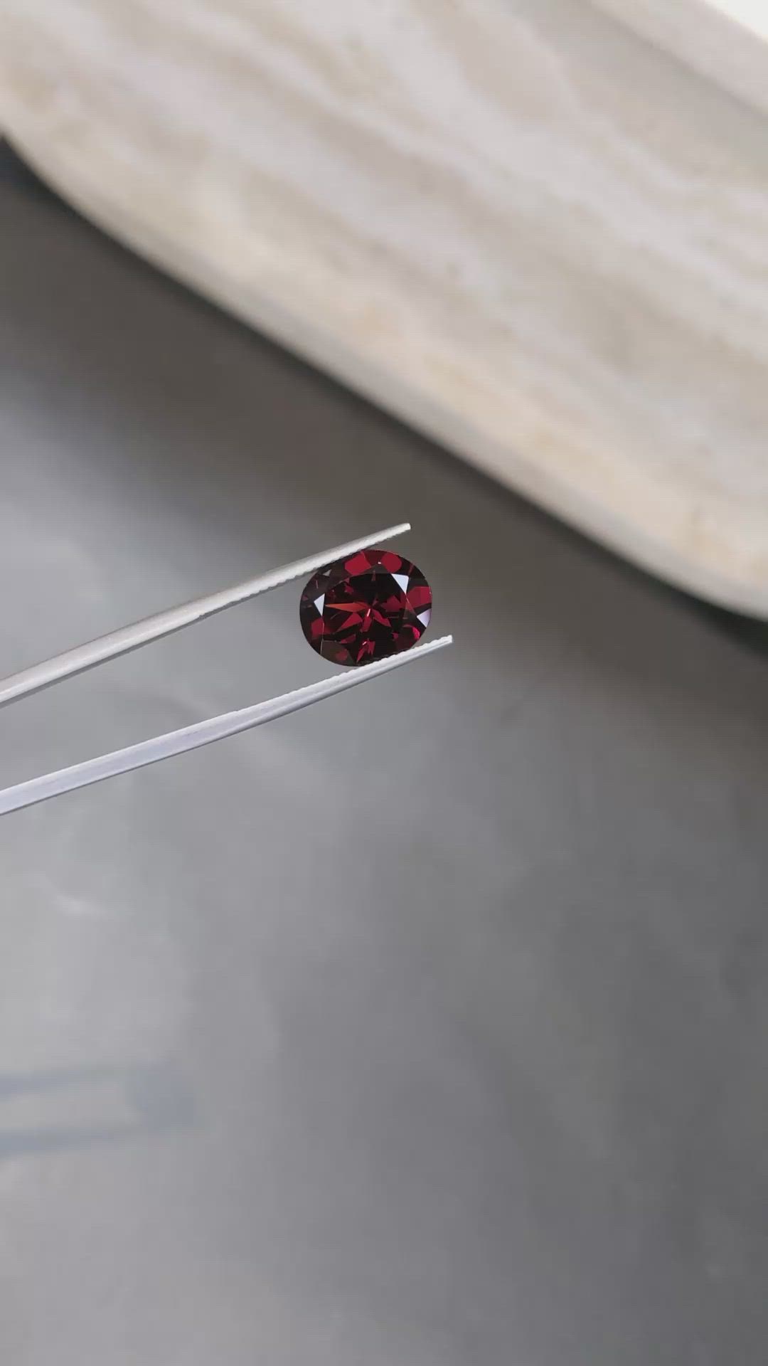 4.88 Ct. Red Garnet from Tanzania Size Video