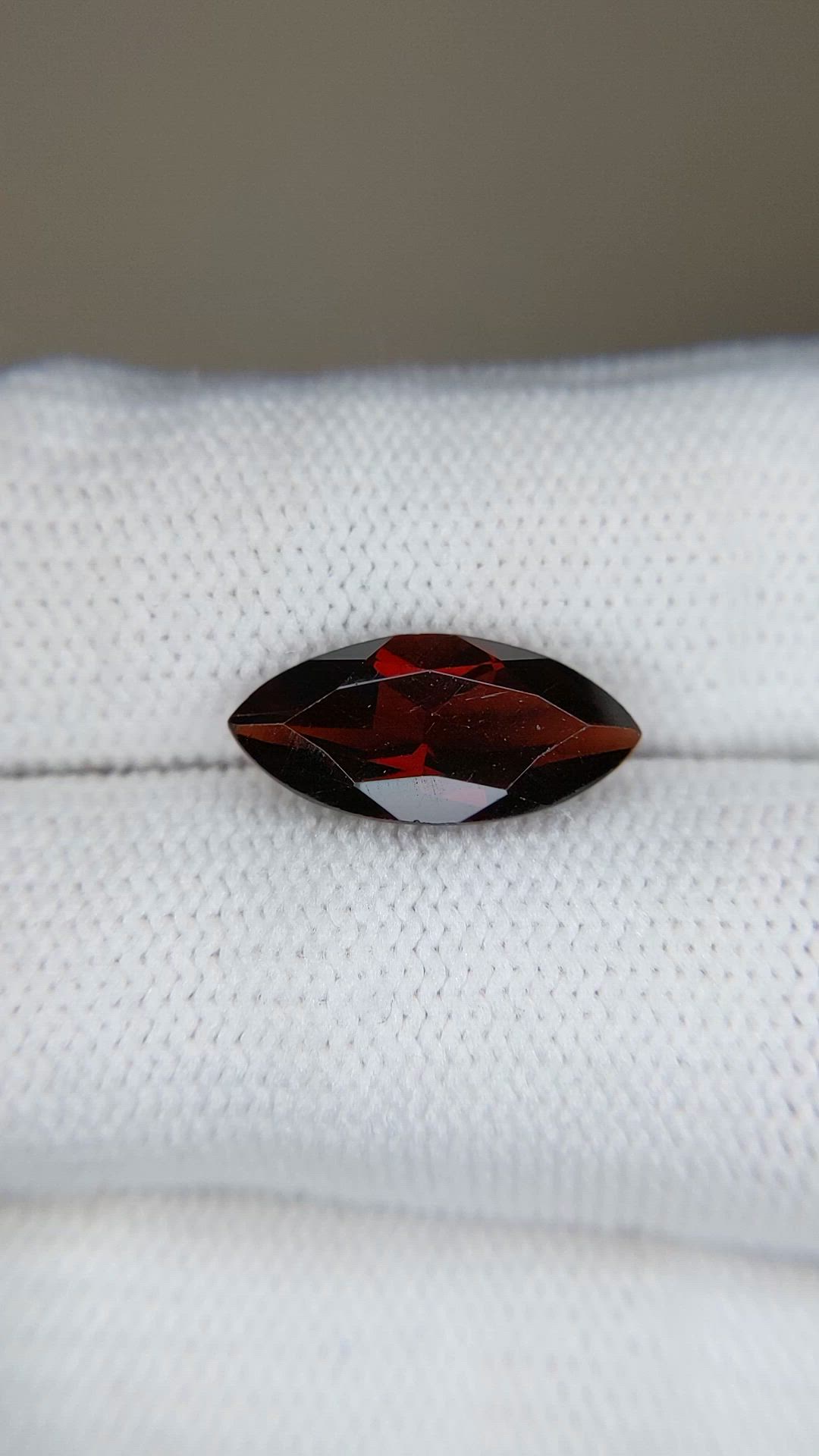 4.00 Ct. Orangish Red Garnet from Tanzania Size Video