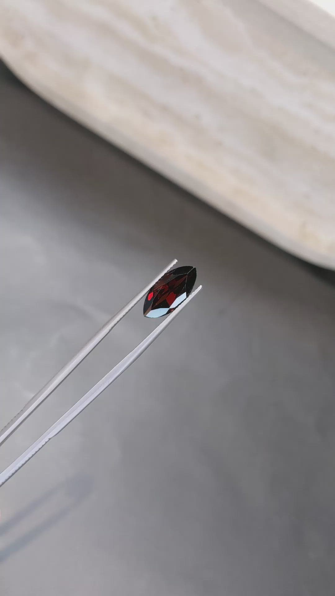 4.00 Ct. Orangish Red Garnet from Tanzania Size Video