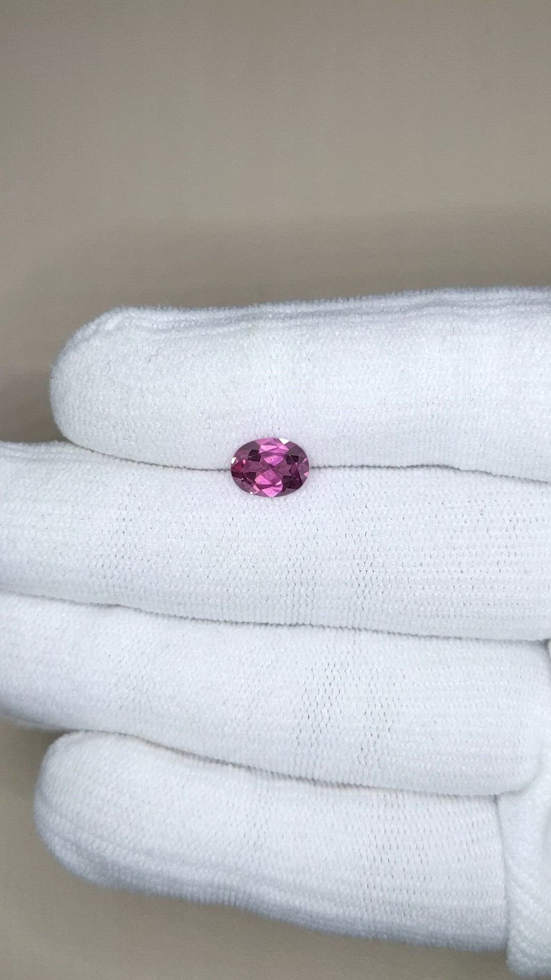 1.38 Ct. Purple Rhodolite Garnet from Tanzania Size Video