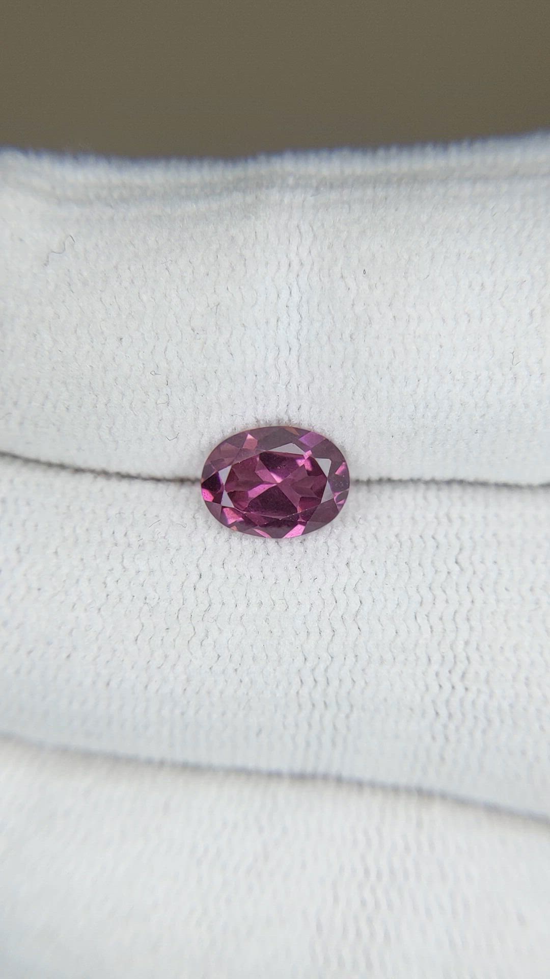 1.38 Ct. Purple Rhodolite Garnet from Tanzania Size Video