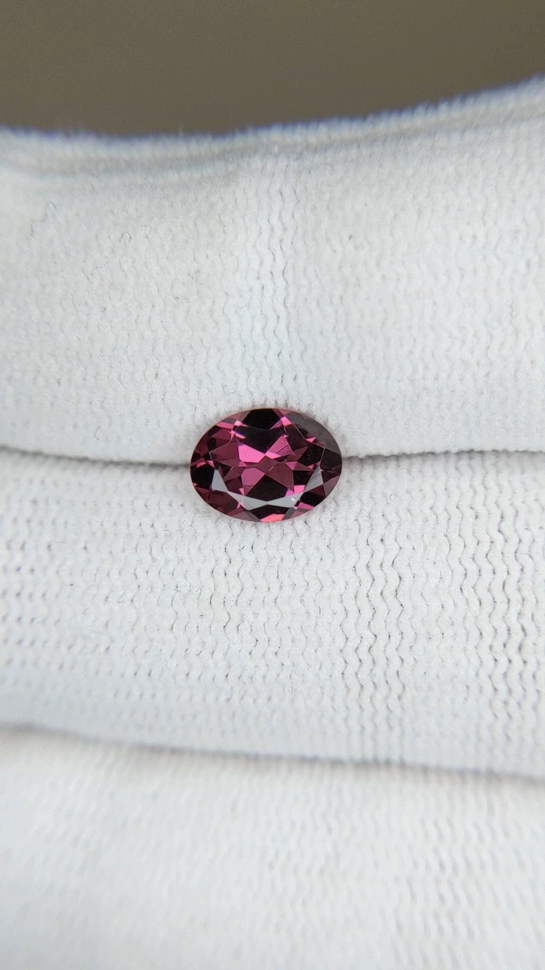1.27 Ct. Purple Rhodolite Garnet from Tanzania Size Video