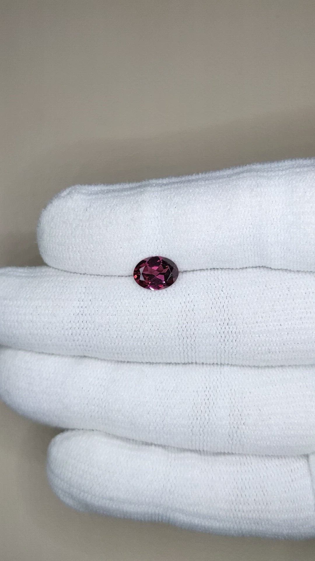 1.27 Ct. Purple Rhodolite Garnet from Tanzania Size Video