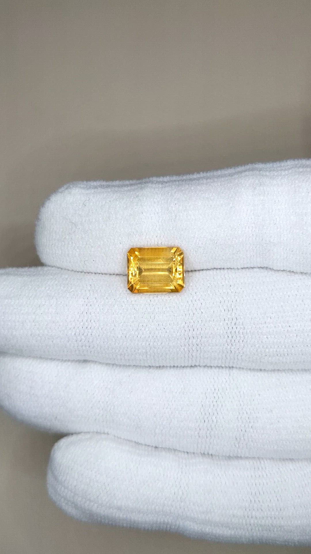 3.38 Ct. Orange Citrine from Brazil Size Video