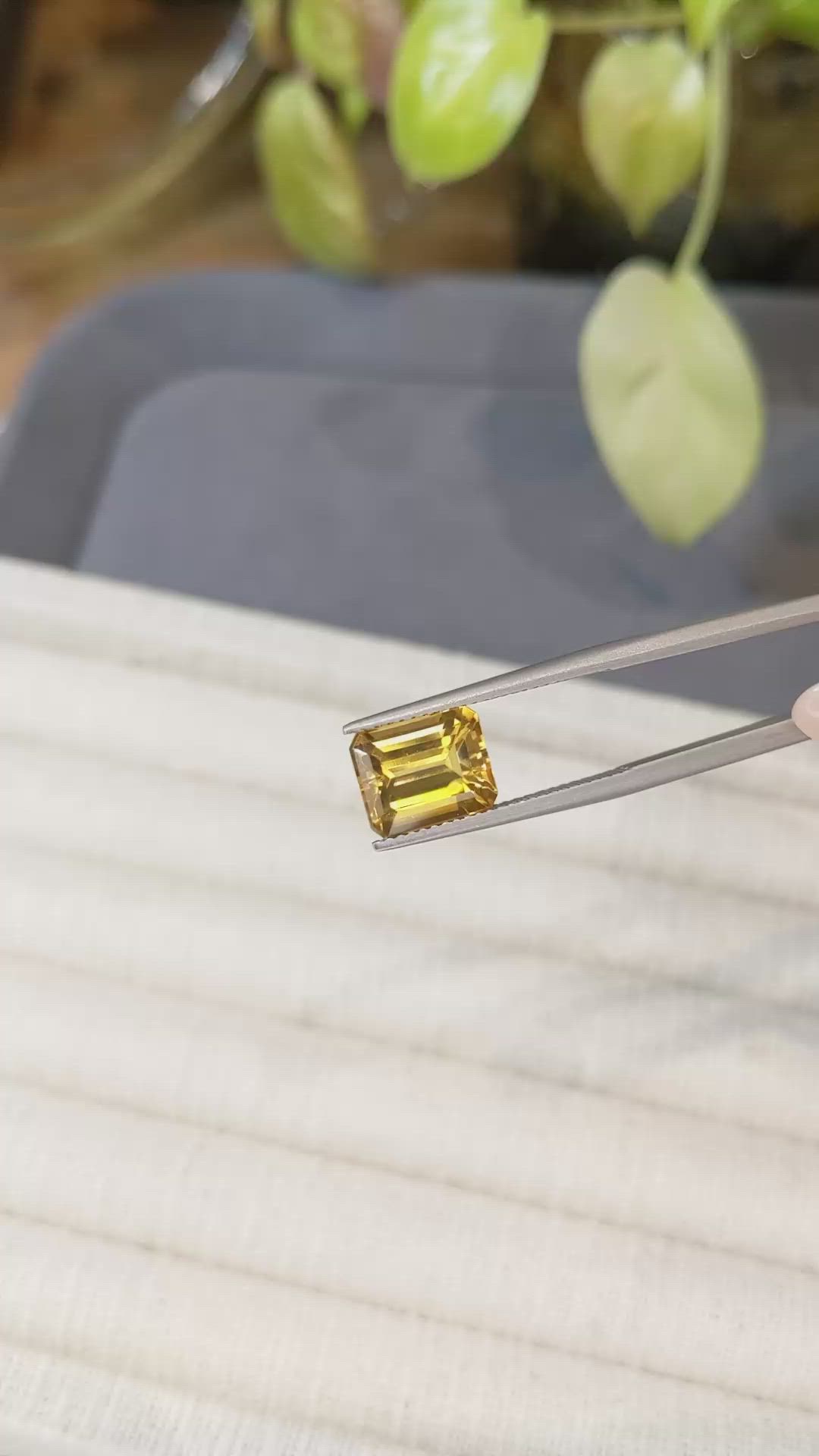 3.38 Ct. Orange Citrine from Brazil Size Video