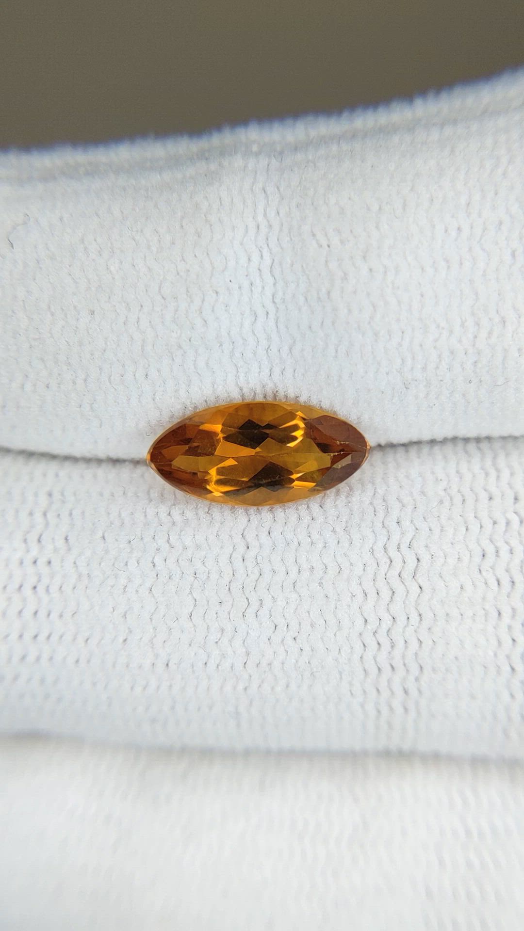 1.50 Ct. Brownish Orange Citrine from Brazil Size Video