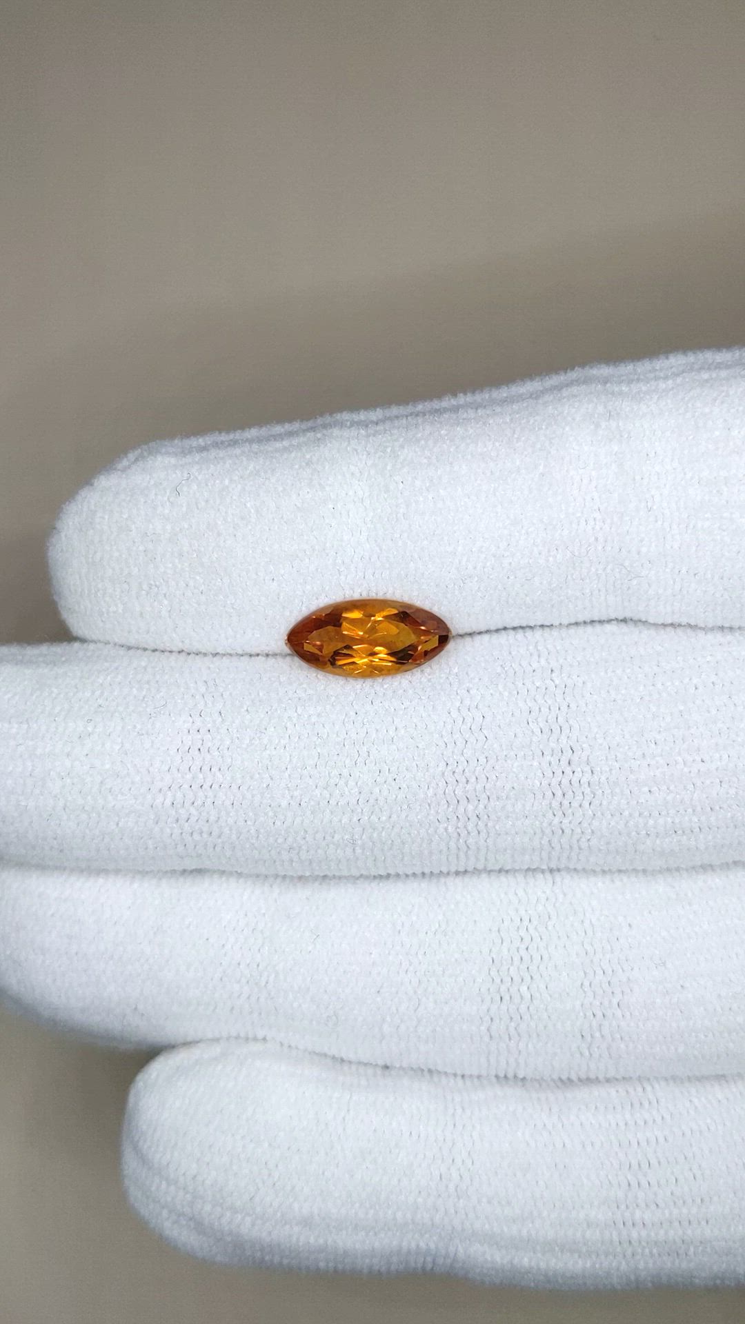 1.50 Ct. Brownish Orange Citrine from Brazil Size Video