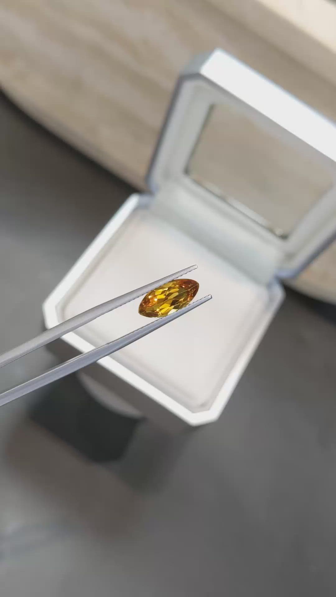 1.50 Ct. Brownish Orange Citrine from Brazil Size Video