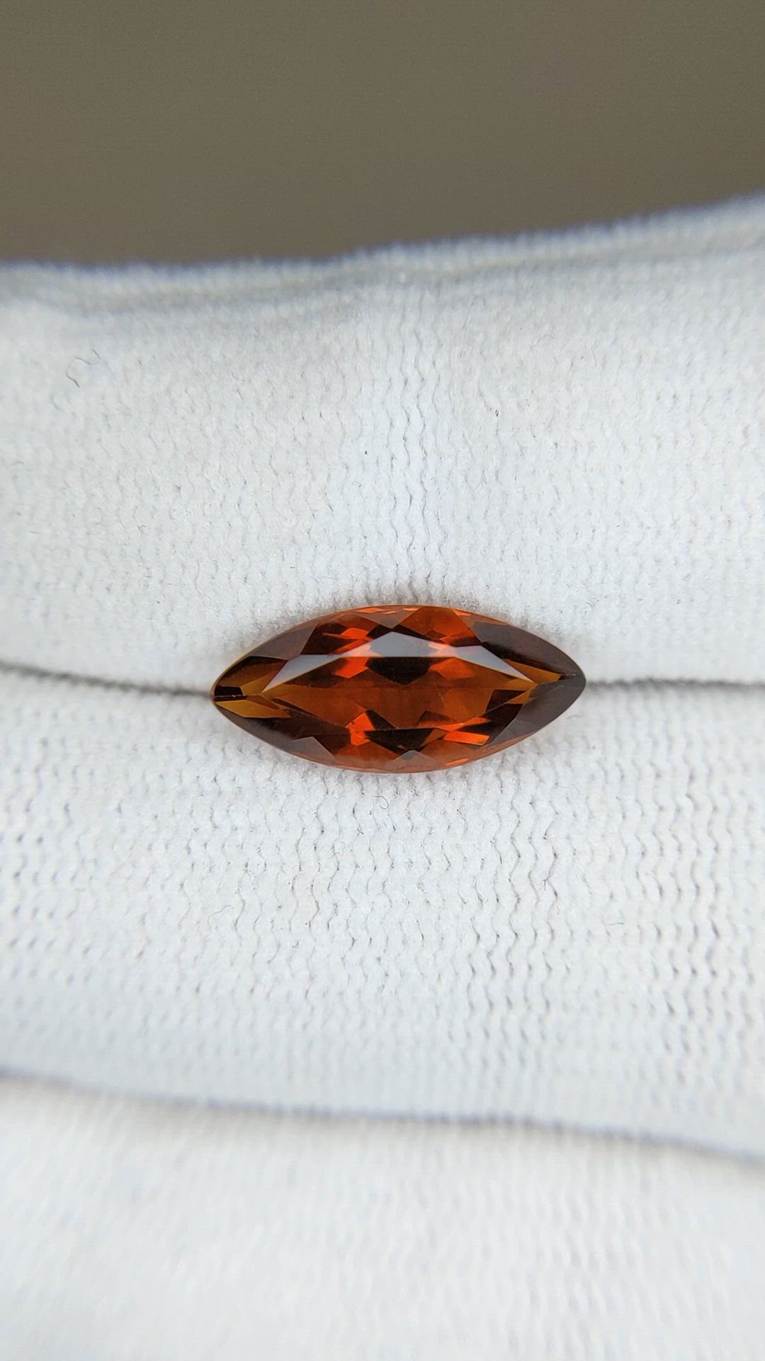 2.57 Ct. Brownish Red Citrine from Brazil Size Video
