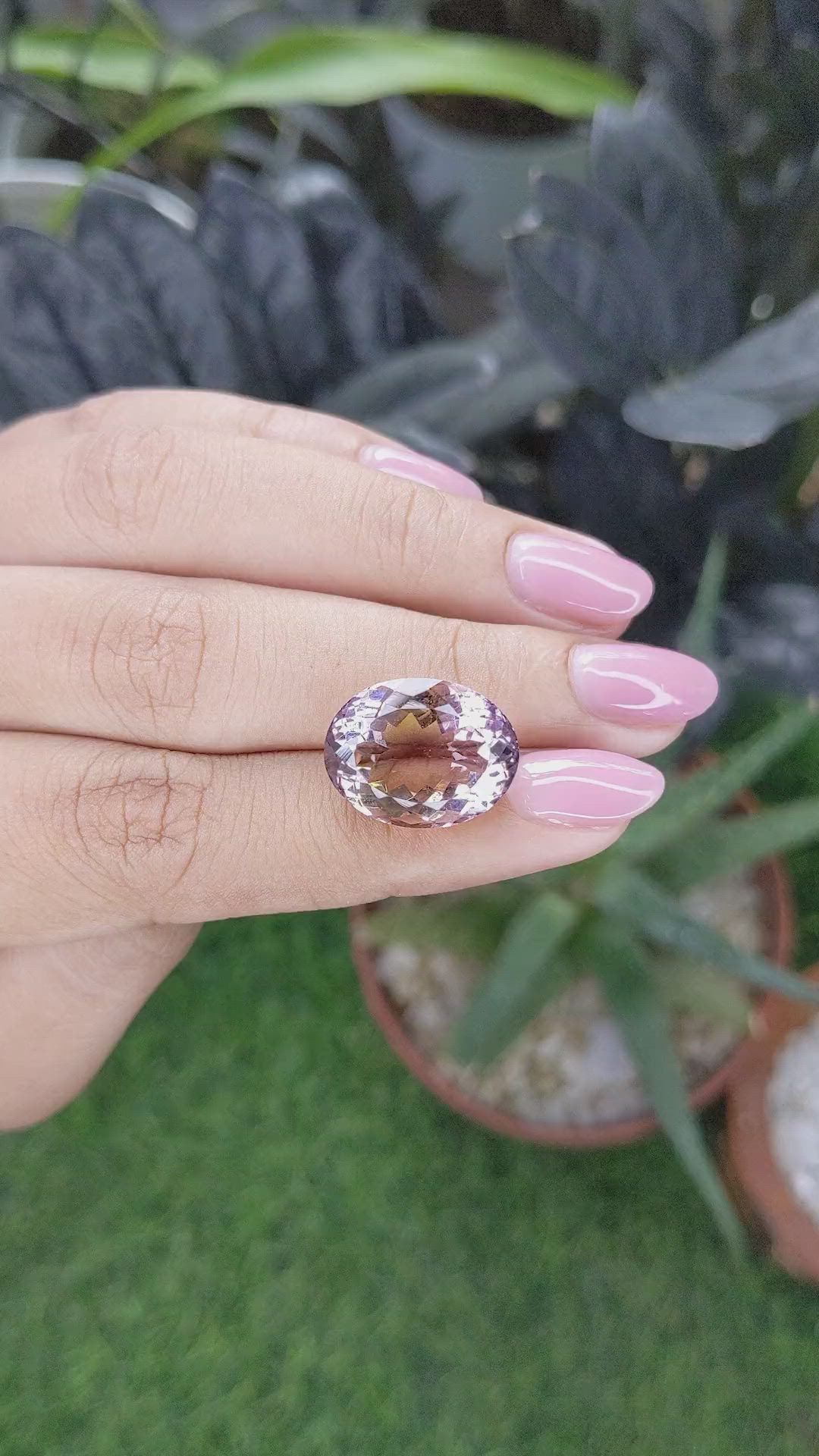 12.10 Ct. Bi Color Ametrine from Ceylon (Sri Lanka) Size Video