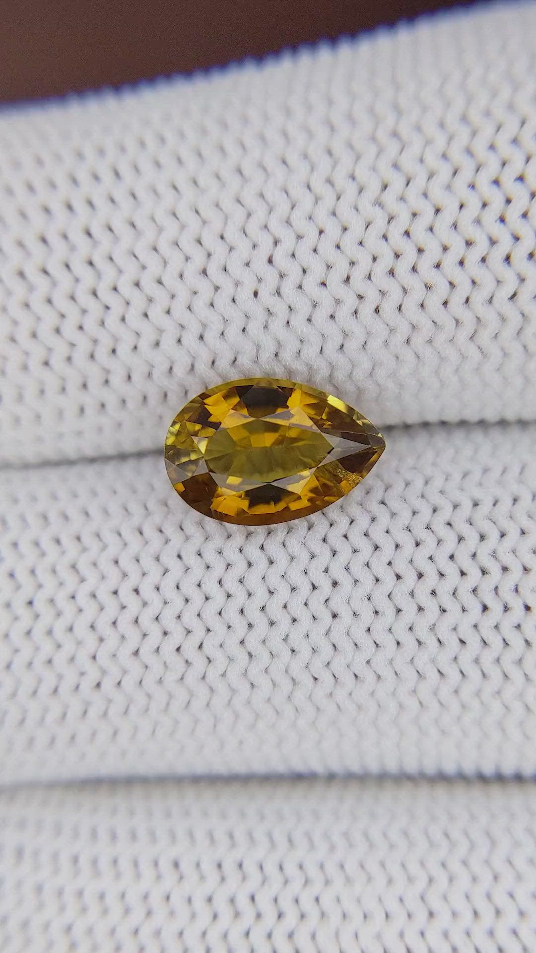 2.23 Ct. Orangish Brown Tourmaline from Ceylon (Sri Lanka) Size Video
