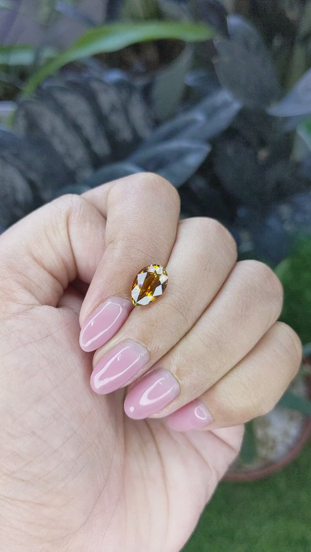 2.23 Ct. Orangish Brown Tourmaline from Ceylon (Sri Lanka) Size Video