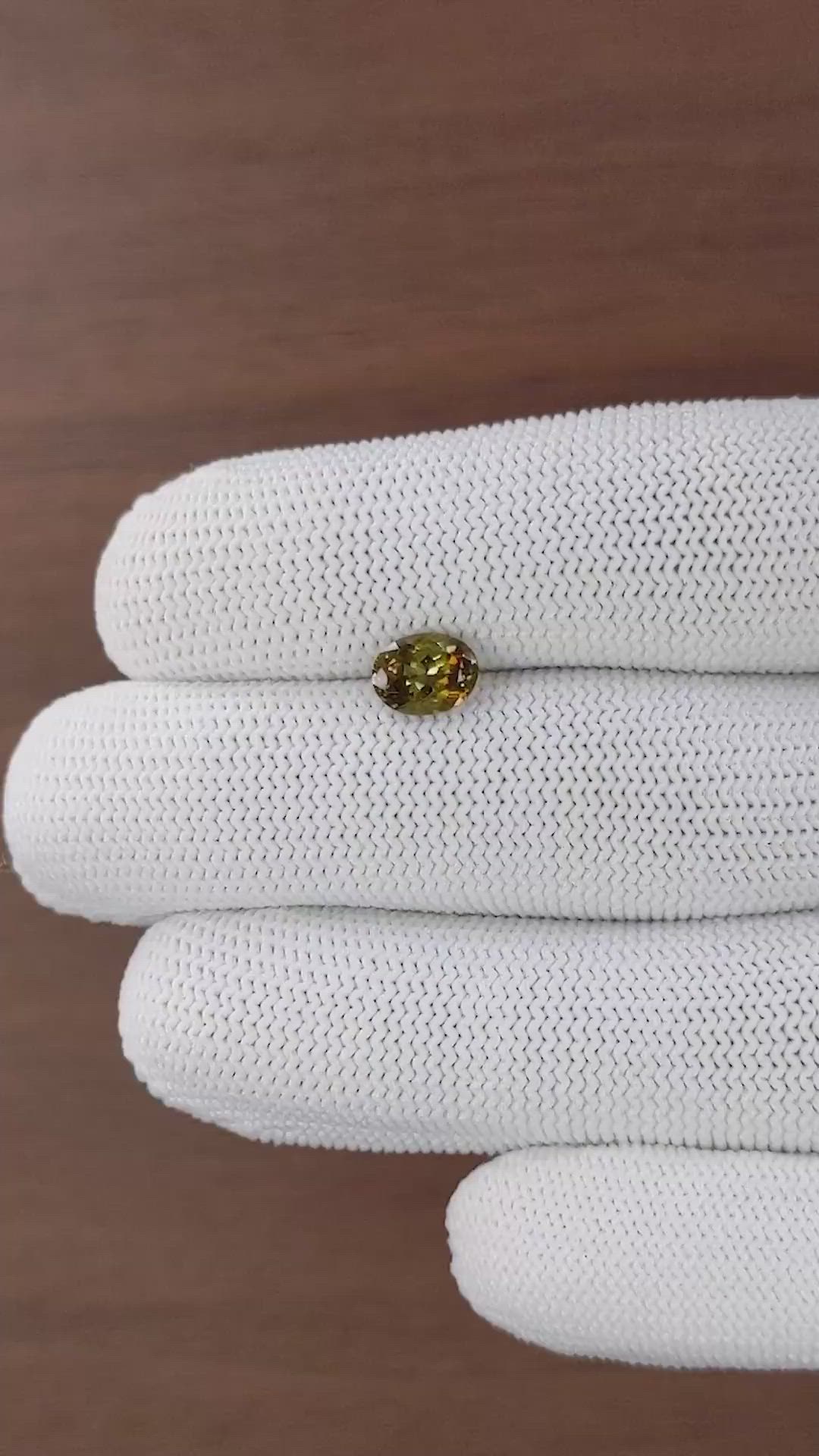1.38 Ct. Bi Color Andalusite Size Video