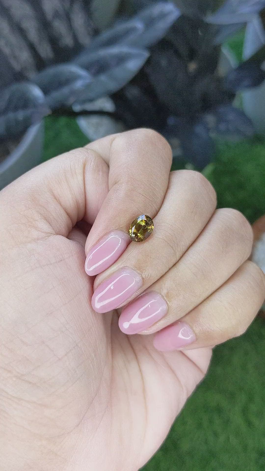 1.38 Ct. Bi Color Andalusite Size Video