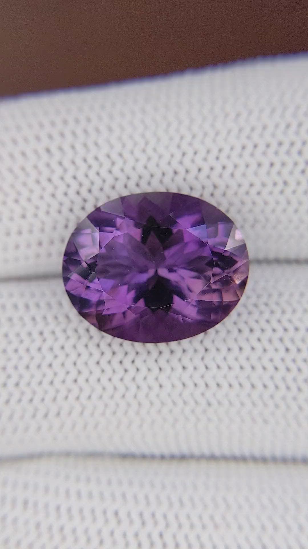 10.13 Ct. Purple Amethyst from Madagascar Size Video