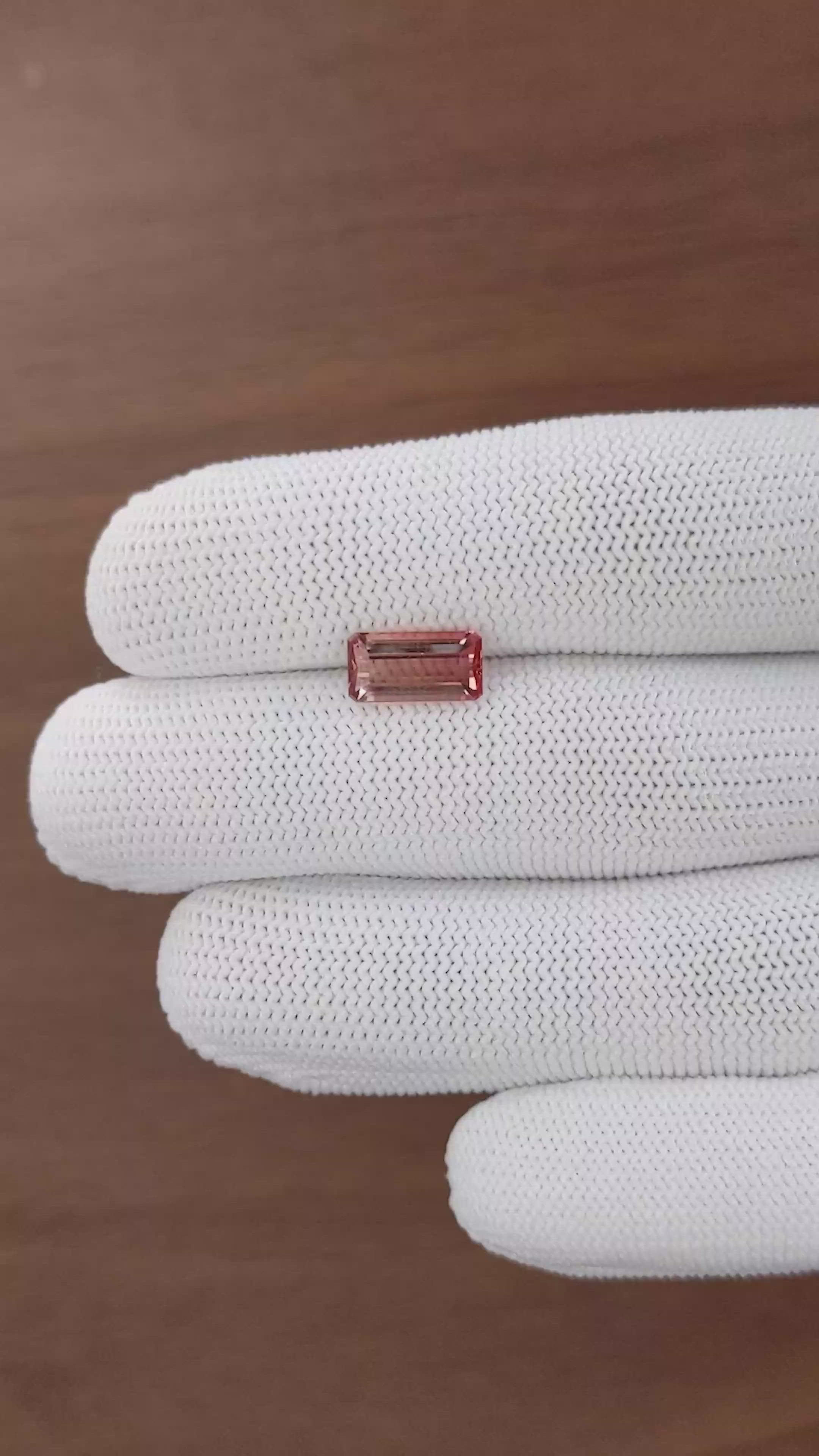 2.23 Ct. Brownish Pink Tourmaline from Madagascar Size Video