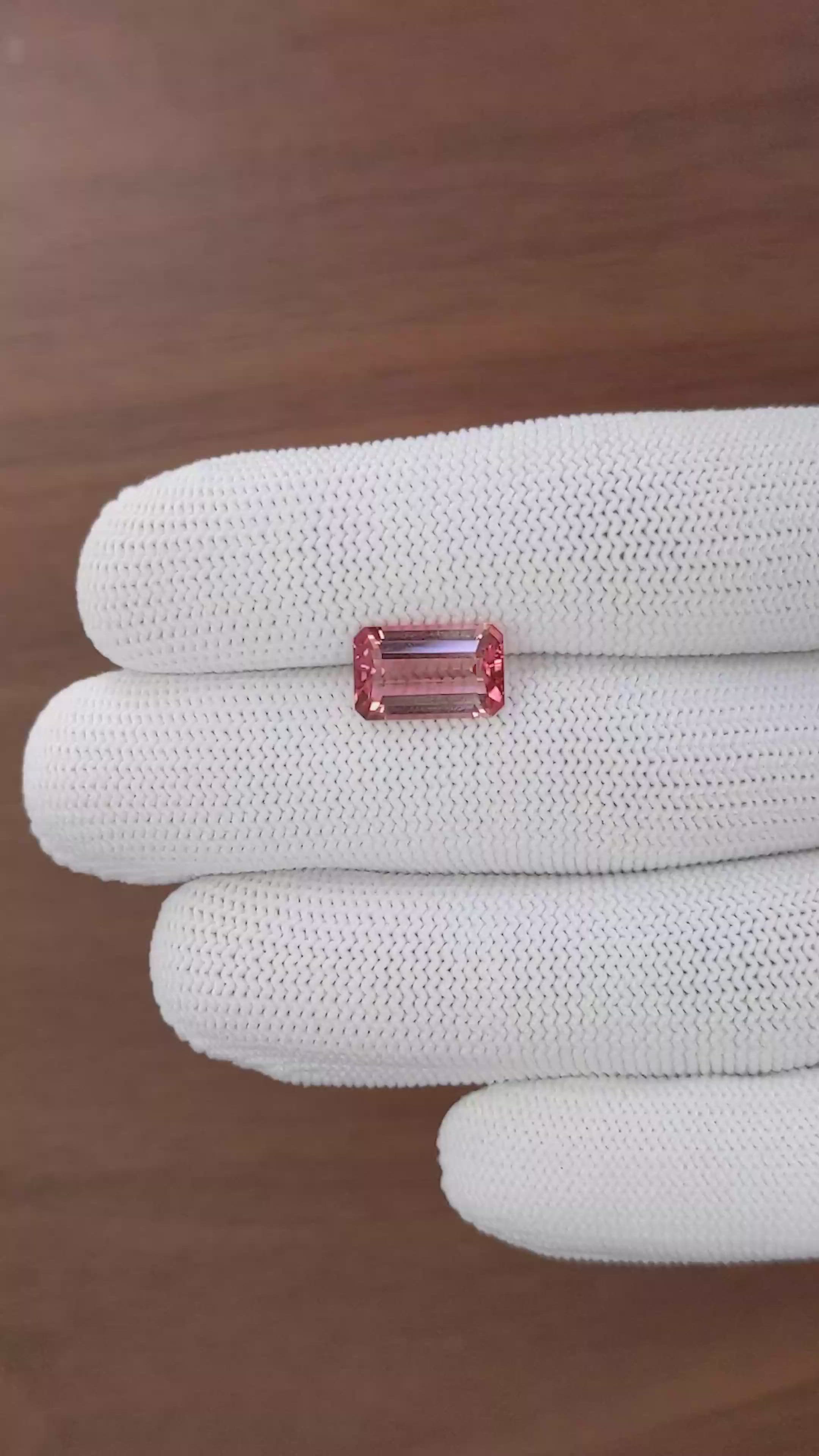 3.62 Ct. Brownish Pink Tourmaline from Madagascar Size Video