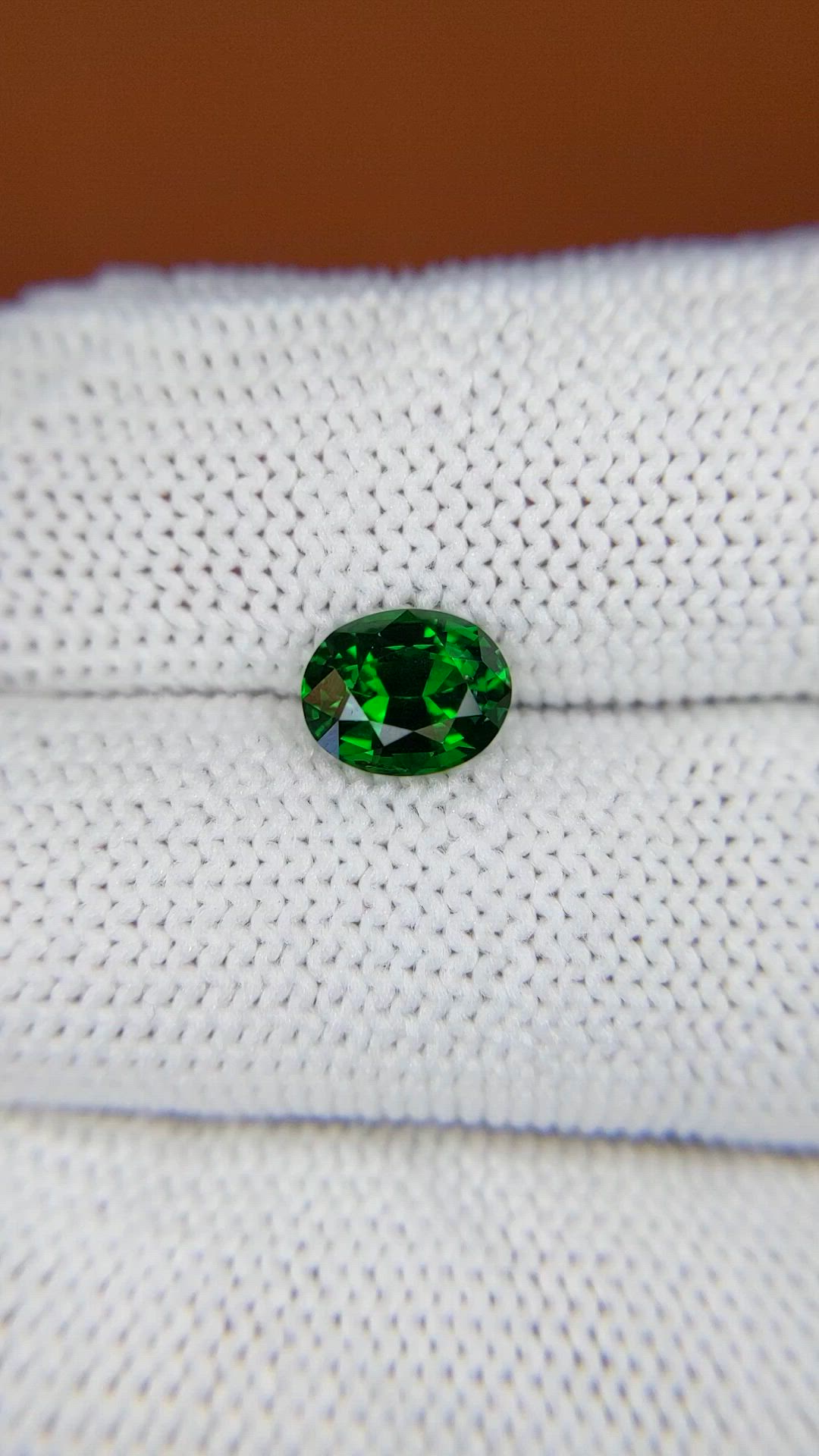 1.37 Ct. Tsavorite Garnet from Madagascar Size Video