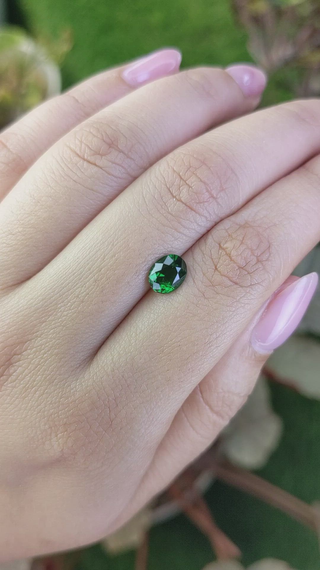 1.37 Ct. Tsavorite Garnet from Madagascar Size Video