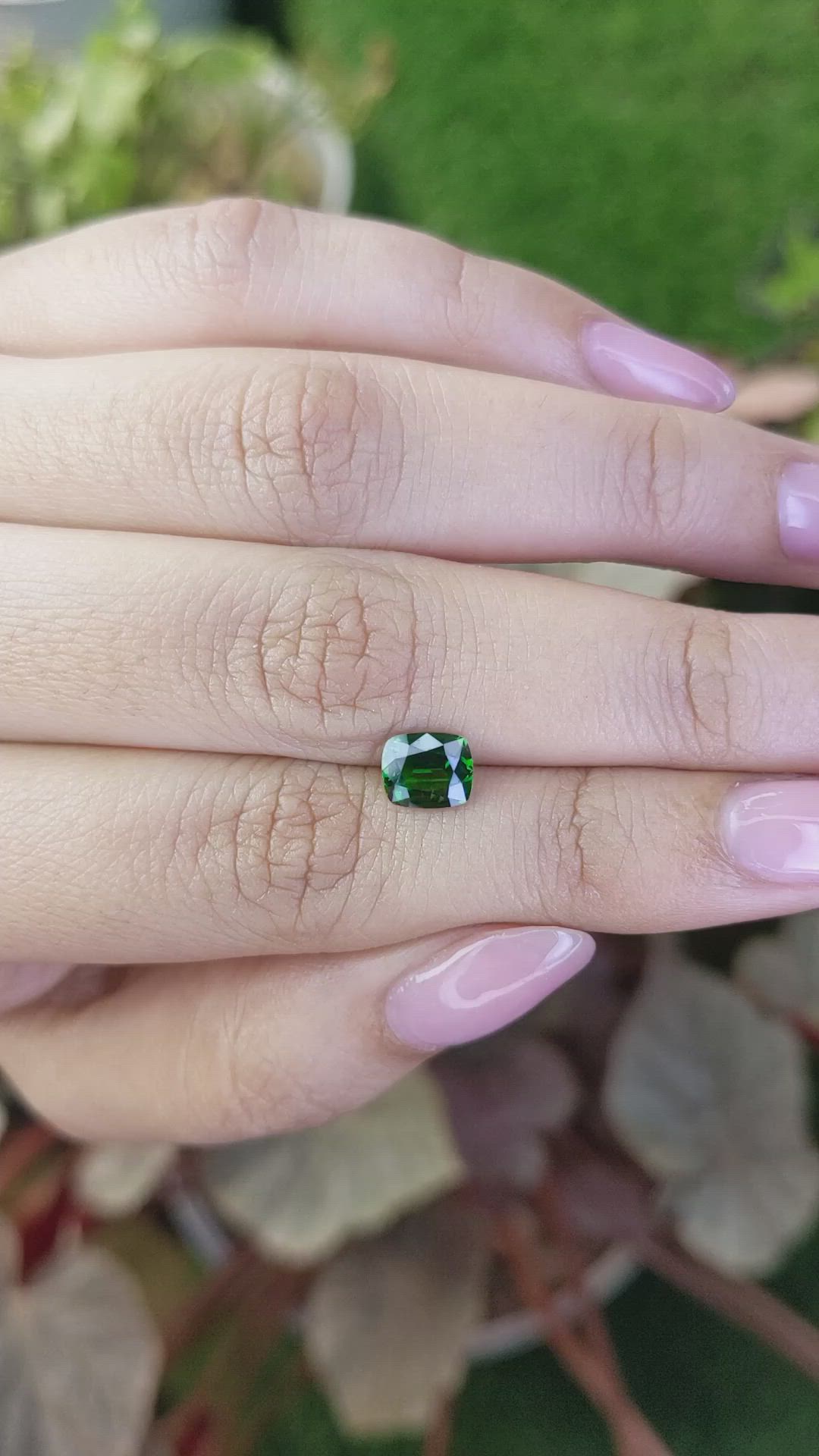 1.12 Ct. Tsavorite Garnet from Madagascar Size Video