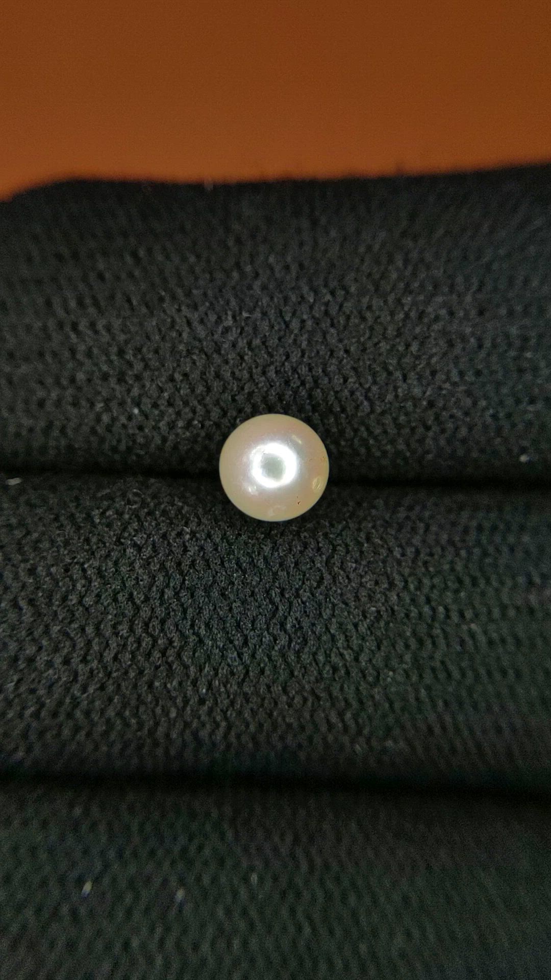 1.23 Ct. Cream Edison Pearl from China Size Video