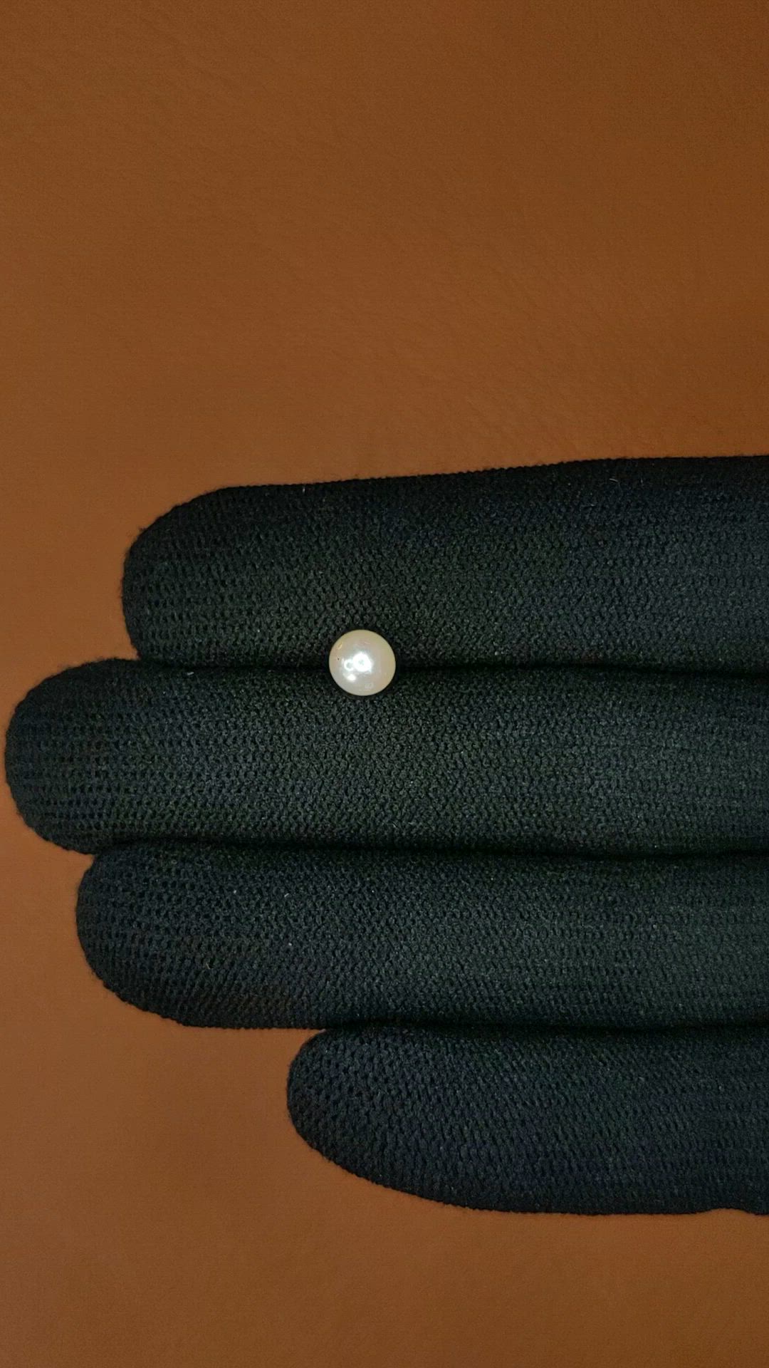 1.23 Ct. Cream Edison Pearl from China Size Video