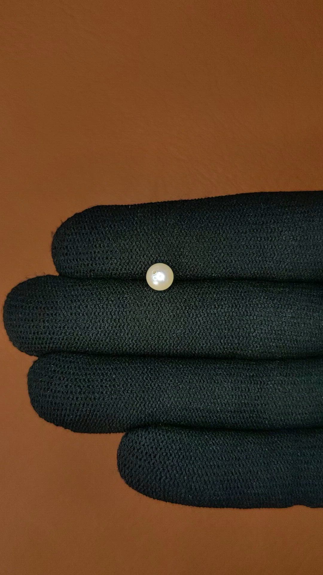 1.19 Ct. Cream Edison Pearl from China Size Video