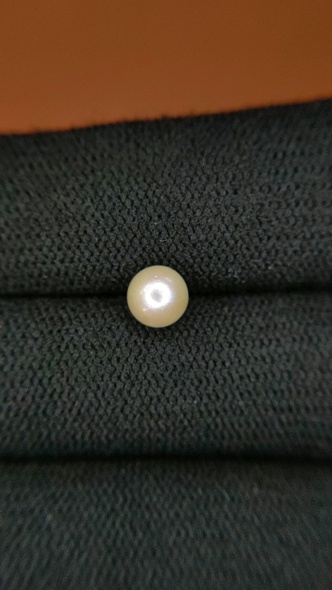 1.29 Ct. Cream Edison Pearl from China Size Video