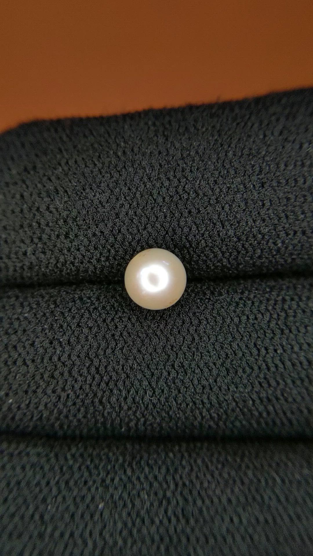 1.29 Ct. Cream Edison Pearl from China Size Video